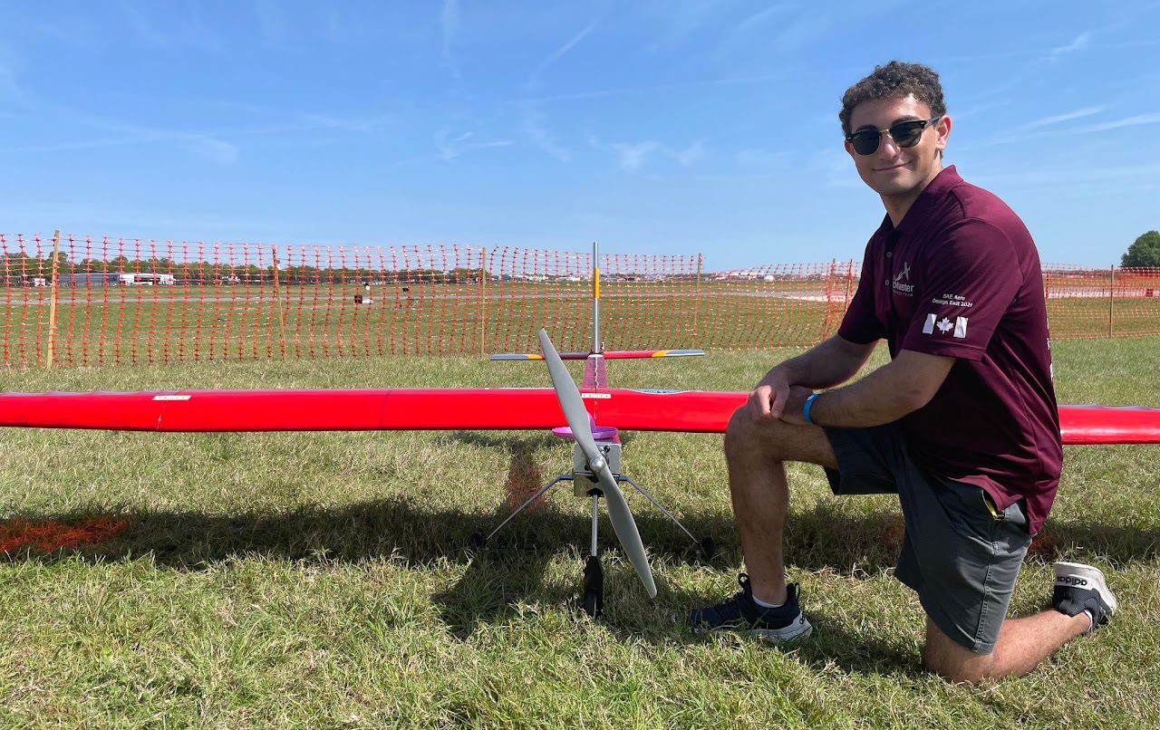 Adrian with MAST aircraft