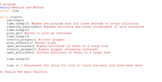 Python control logic